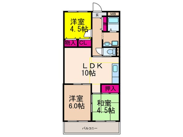 ﾒｿﾞﾝﾄﾞﾎﾞﾇｰﾙの物件間取画像